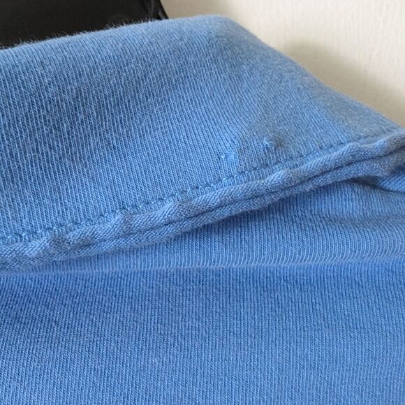 Soft Surroundings Exposed Distressed Seam Button Down Tie Waist Top Size Large - Picture 5 of 6